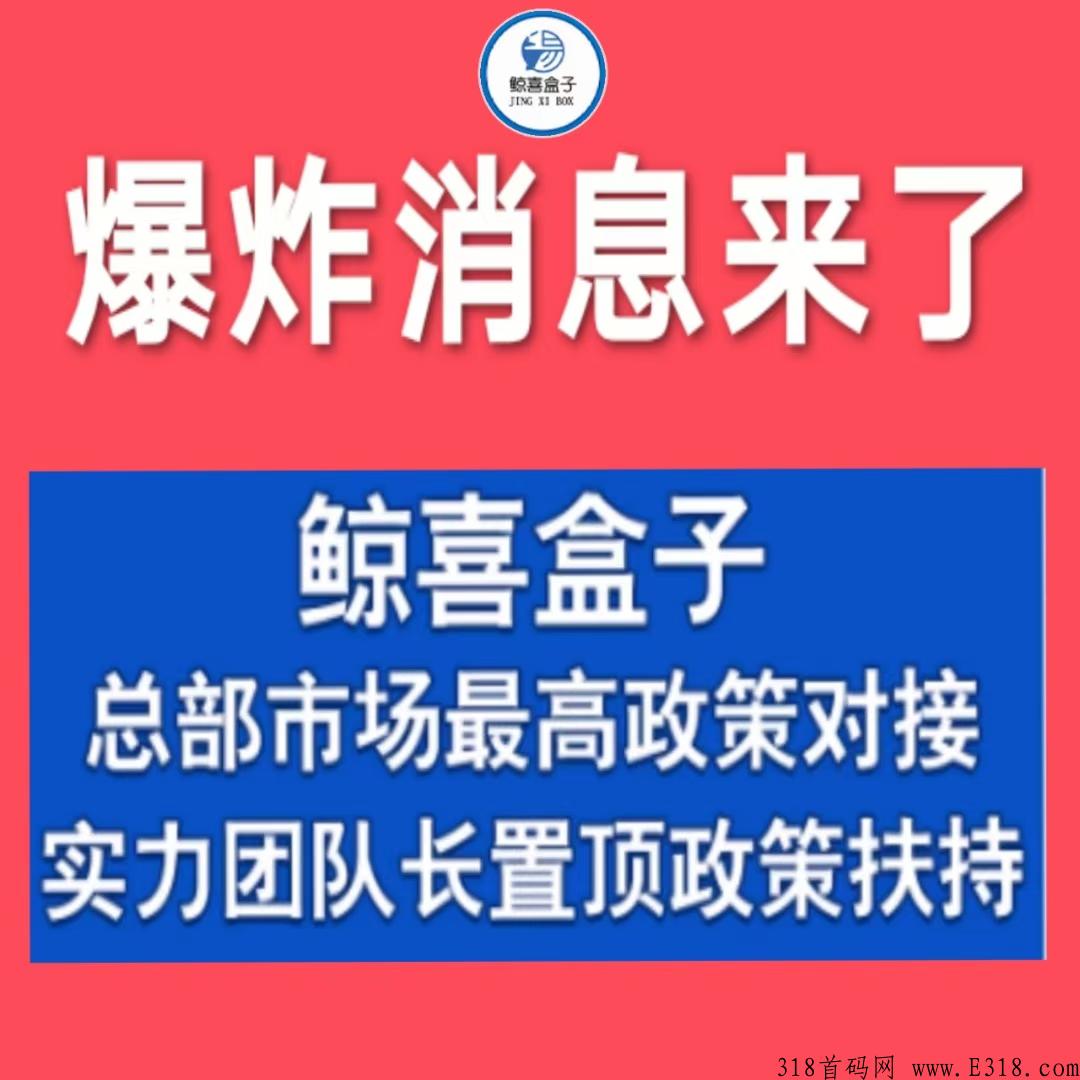 鲸喜盒子震撼来袭！找我直接政策待遇置顶